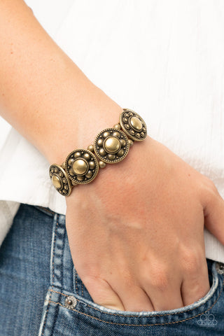 Rural Fields - Brass - Paparazzi Accessories