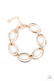 Simplistic Shimmer - Gold - Paparazzi Accessories