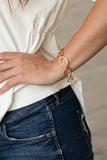 Simplistic Shimmer - Gold - Paparazzi Accessories