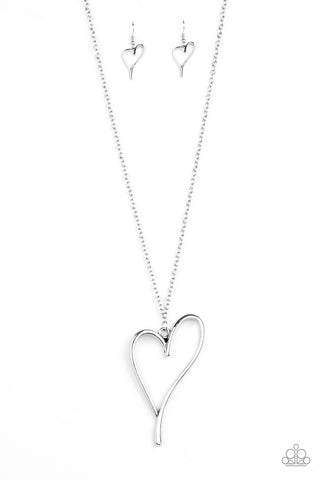 HEARTS So Good - Silver - Paparazzi Accessories