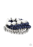 Rose Garden Grandeur - Blue - Paparazzi Accessories
