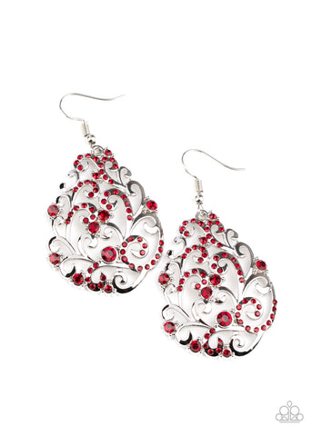 Winter Garden - Red - Paparazzi Accessories