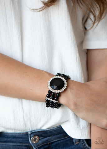 Speechless Sparkle - Black - Paparazzi Accessories