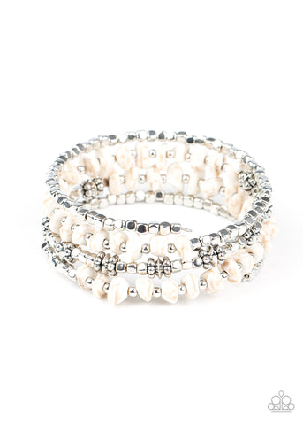 Rockin Renegade - White - Paparazzi Accessories