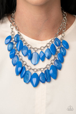 Palm Beach Beauty - Blue - Paparazzi Accessories
