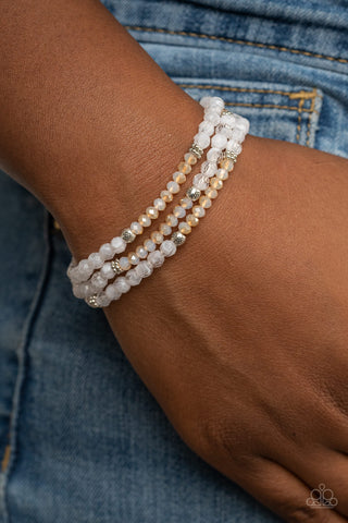 How Does Your Garden GLOW - White - Paparazzi Accessories