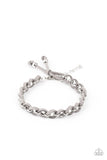 SUEDE Side to Side - Silver - Paparazzi Accessories