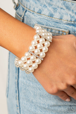 Modern Day Majesty - White - Paparazzi Accessories