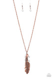 Feather Flair - Copper - Paparazzi Accessories