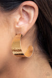 Flatten The Curve - Gold - Paparazzi Accessories