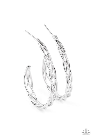 Twisted Tango - Silver - Paparazzi Accessories