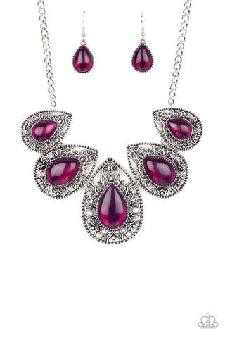 Opal Auras - Purple - Paparazzi Accessories