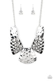 HAUTE Plates - Silver - Paparazzi Accessories