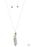 Feather Flair - Green - Paparazzi Accessories