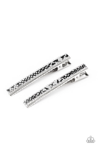 Rhinestone Jungle - Silver - Paparazzi Accessories