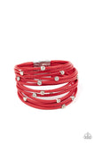 Fearlessly Layered - Red - Paparazzi Accessories