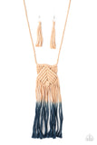 Look At MACRAME Now - Blue - Paparazzi Accessories