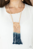 Look At MACRAME Now - Blue - Paparazzi Accessories