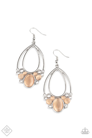 Look Into My Crystal Ball - Orange - Paparazzi Accessories