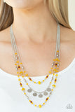 Step Out of My Aura - Yellow - Paparazzi Accessories
