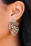 Butterfly Frills - Silver - Paparazzi Accessories