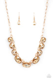 Gorgeously Glacial - Gold - Paparazzi Accessories