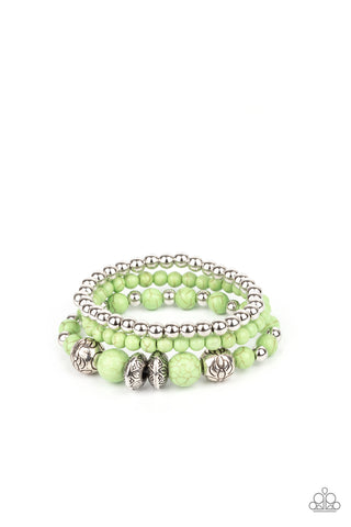 Desert Blossom - Green - Paparazzi Accessories