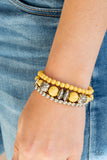 Desert Blossom - Yellow - Paparazzi Accessories