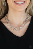 HAUTE-ly Contested - Silver - Paparazzi Accessories