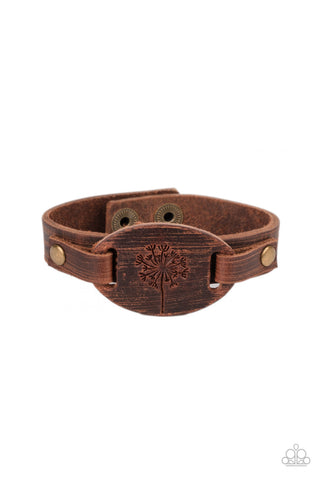 All Fine and DANDELION - Brown - Paparazzi Accessories