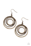 Spiraling Out of Control - Brass - Paparazzi Accessories