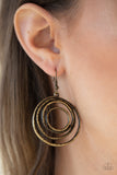 Spiraling Out of Control - Brass - Paparazzi Accessories