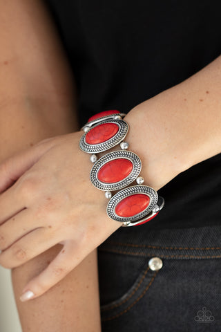 Until The Cows Come HOMESTEAD - Red - Paparazzi Accessories
