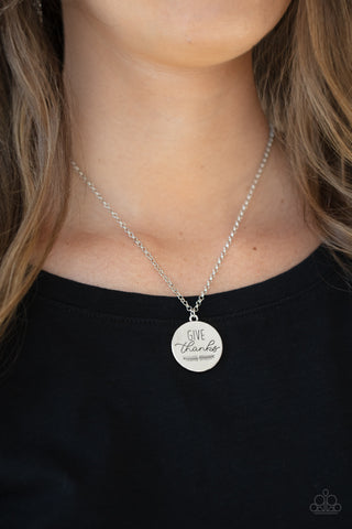 Give Thanks - Silver - Paparazzi Accessories