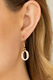 OVAL The Limit - Gold - Paparazzi Accessories