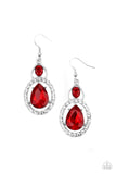Double The Drama - Red - Paparazzi Accessories