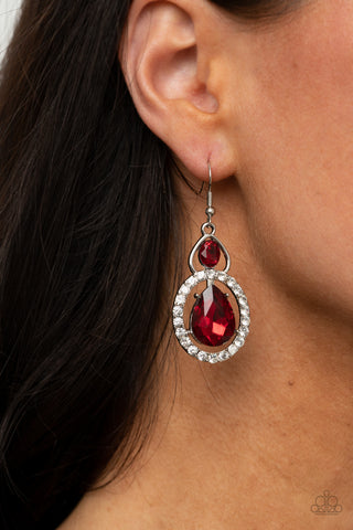 Double The Drama - Red - Paparazzi Accessories