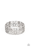 Namaste Gardens - Silver - Paparazzi Accessories