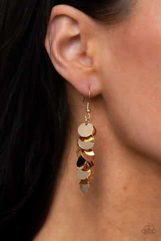 Hear Me Shimmer - Gold- Paparazzi Accessories