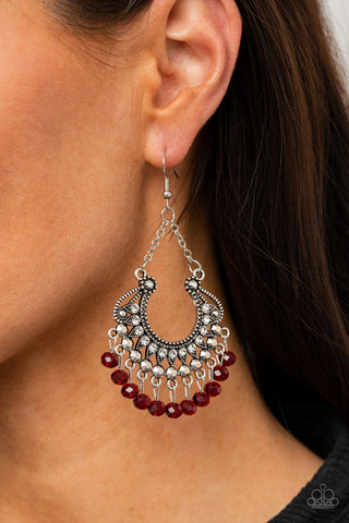 GLOW Down In Flames - Red - Paparazzi Accessories