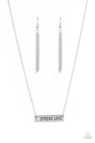 Spread Love - Silver - Paparazzi Accessories