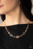 Working OVAL-time - Rose Gold - Paparazzi Accessories
