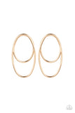 So OVAL-Dramatic - Gold - Paparazzi Accessories