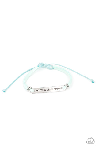 To Live, To Learn, To Love - Blue - Paparazzi Accessories