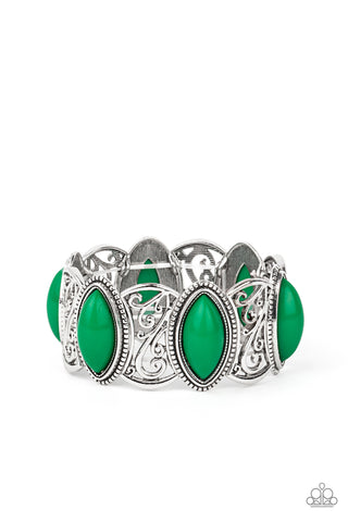 POP, Skip, and a Jump - Green - Paparazzi Accessories