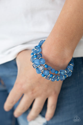 Girly Girl Glimmer - Blue - Paparazzi Accessories