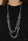 The OVAL-achiever - Silver - Paparazzi Accessories