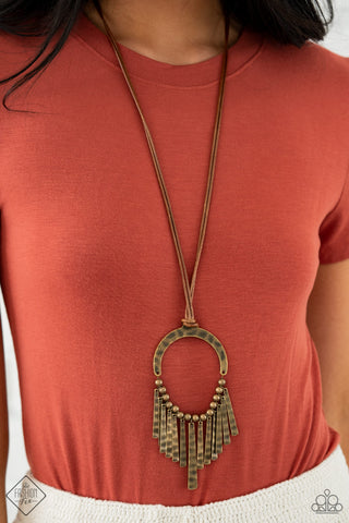You Wouldnt FLARE! - Brass - Paparazzi Accessories