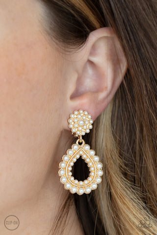 Discerning Droplets - Gold - Paparazzi Accessories