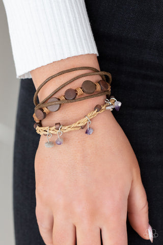 Run The Rapids - Purple - Paparazzi Accessories